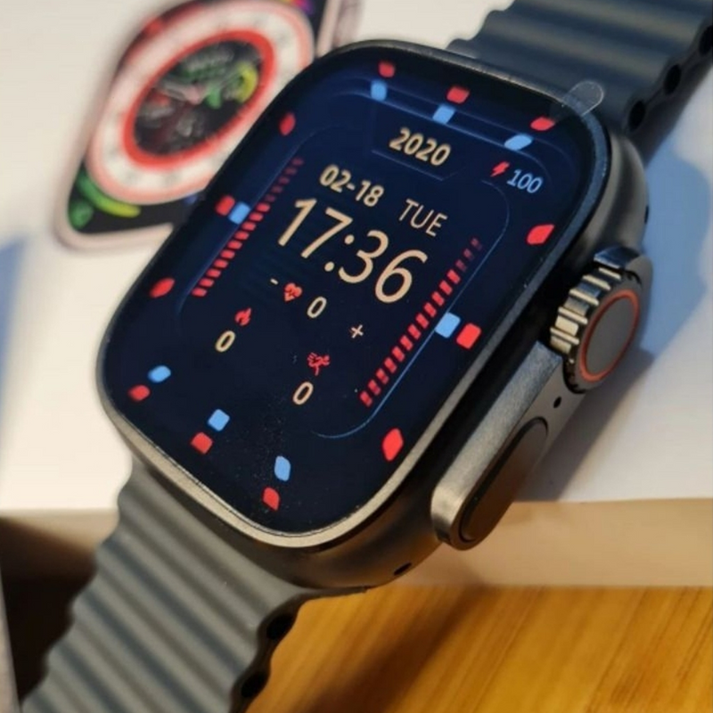 Smartwatch T800 Ultra 2.4 HD – Tela 45mm, Digital, Unissex