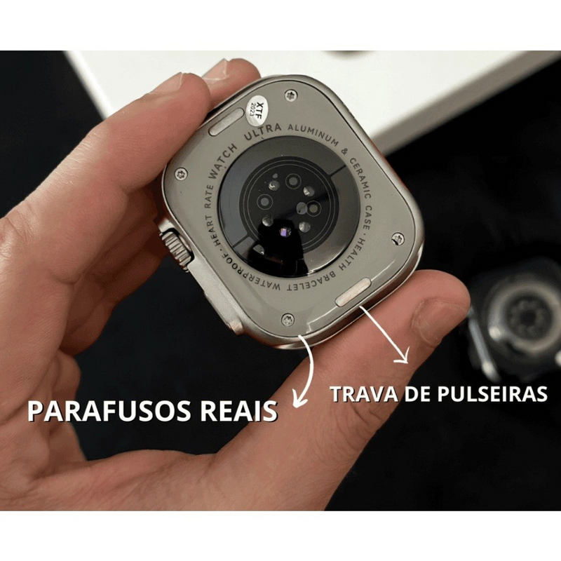 Smartwatch X9 Ultra Série 9 – GPS, NFC, Bússola, 49mm, Android e iOS