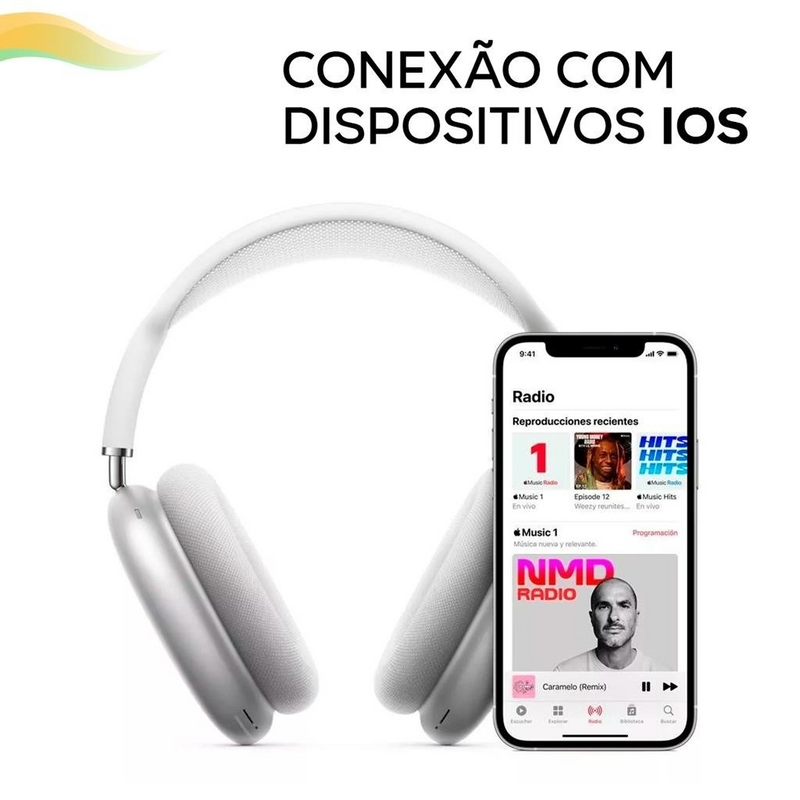 Fone De Ouvido Sem Fio Bluetooth P9 Top Headphone
